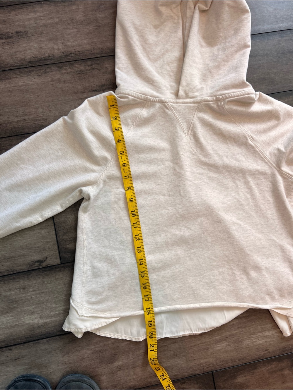 Lululemon Pull Me Over Cream Hoodie Pullover Cotton Yoga Women’s 6 - Picture 9 of 11